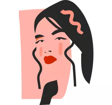 T-shirt estilo retrato marcante - TenStickers