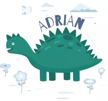 T-shirt crianças tema dino aventureiro - TenStickers