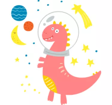 T-shirt bebé aventura do dino espacial - TenStickers