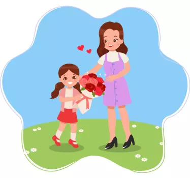 T-shirt mães e filhas amor de mãe e filha - TenStickers