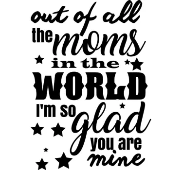 t-shirt dourada para o dia das mães - TenStickers
