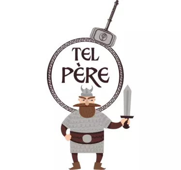 Como um pai como uma filha combinando texto com camisas - TenStickers