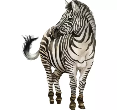 T-shirt com estampa de zebra - TenStickers