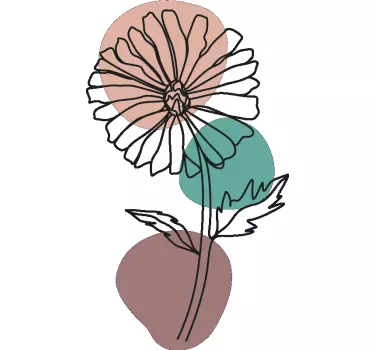 T-shirt estampa floral inspiradora - TenStickers