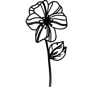 T-shirt estampa floral elegante - TenStickers