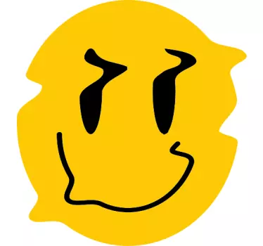 T-shirt emblema amarelo sorridente - TenStickers