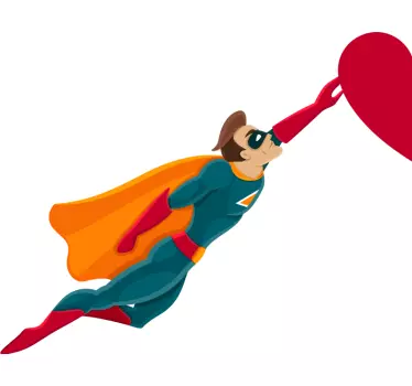 Casal de super-heróis combinando camisas para casais - TenStickers