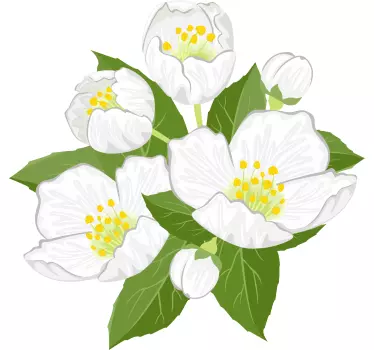 T-shirt arranjo floral elegante - TenStickers