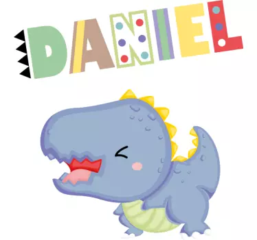 Bebê dinossauro com T-shirtinfantil personalizada - TenStickers