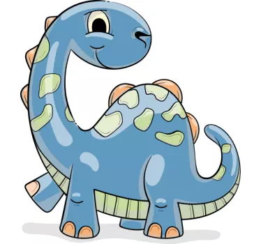 T-shirtazul dos desenhos animados do dinossauro - TenStickers