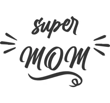 T-shirt mães e filhas atitude de super mãe - TenStickers