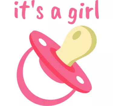 é uma t-shirt de bebê com texto de menina - TenStickers