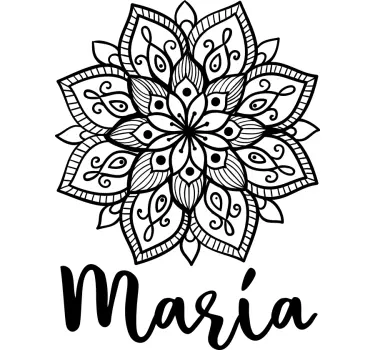T-shirt personalzável motivo de mandala - TenStickers