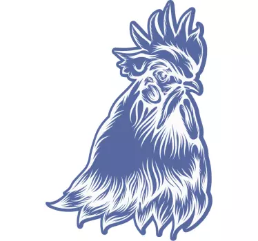 T-shirt estampa de galo estilosa - TenStickers
