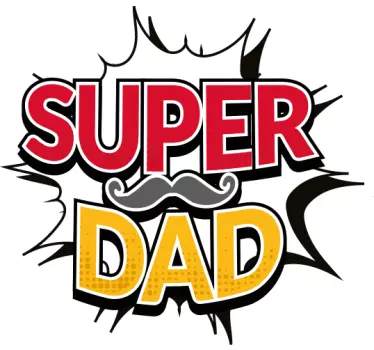 T-shirt pais e filhos estampa super pai - TenStickers