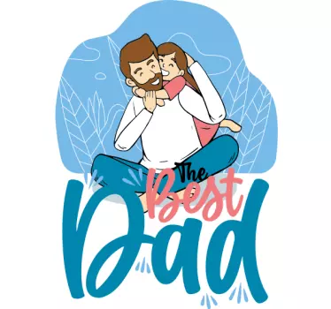 T-shirt pais e filhos celebração do melhor pai - TenStickers