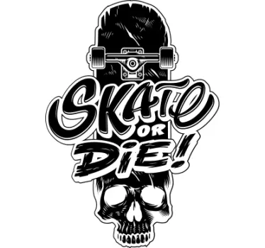 T-shirt de graffiti de túmulo de skate - TenStickers