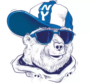 T-shirt macaco legal de Óculos escuros - TenStickers