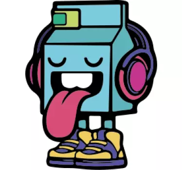 t-shirt leitosa do grafite do personagem - TenStickers