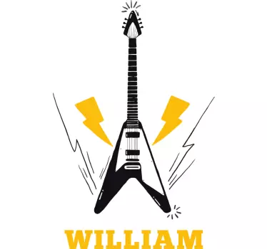 T-shirt guitarra elétrica personalizada - TenStickers