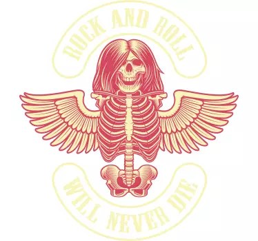T-shirt espírito do rock e do roll - TenStickers