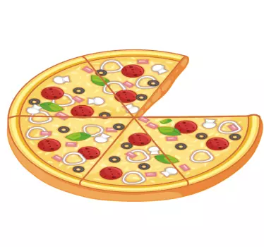 Combinando fatias de pizza pai e filho combinando camisas - TenStickers