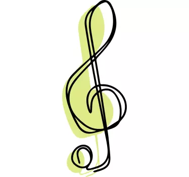 T-shirt com estampa de nota musical - TenStickers