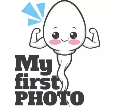T-shirt bebé minha primeira foto - TenStickers