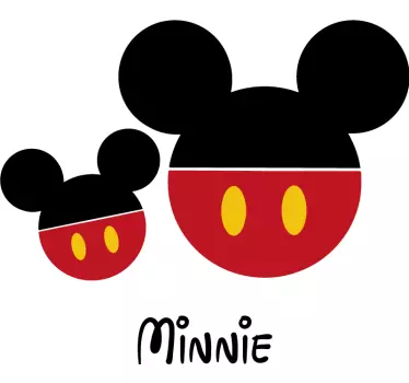 T-shirt  mães e filhas personalizado combinando mamãe minnie - TenStickers