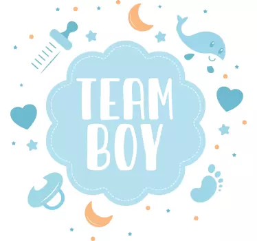 T-shirt bebé equipa menino divertido - TenStickers