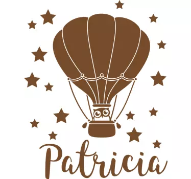T-shirt crianças aventura de balão de ar quente - TenStickers