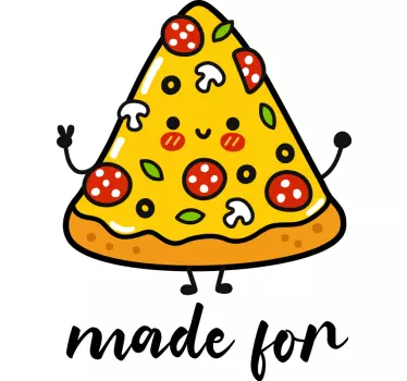 T-shirt de casais pizza e refrigerante juntos - TenStickers