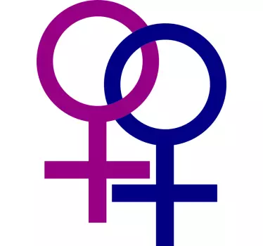 T-shirt mães e filhas símbolos femininos Únicos - TenStickers