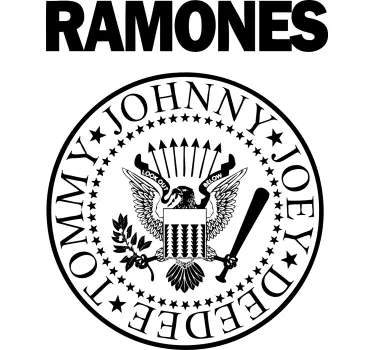 A t-shirt com o logotipo dos ramones - TenStickers