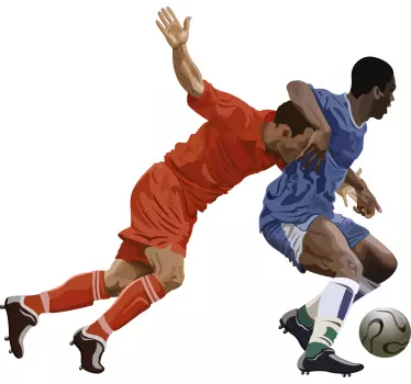 t-shirt de mergulho de futebol - TenStickers