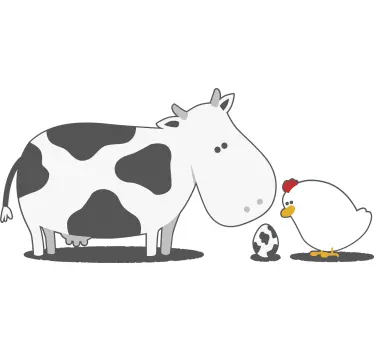T-shirt crianças animais de fazenda fofo juntos - TenStickers