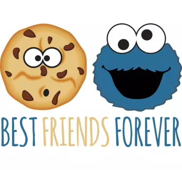T-shirt amigos do biscoito e do monstro - TenStickers