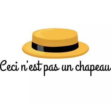 T-shirt frase do chapéu amarelo - TenStickers