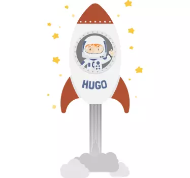 Astronauta com T-shirtrocket kids - TenStickers