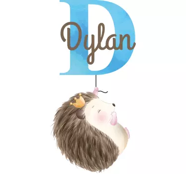 T-shirt bebé dylan com coroa de ouriço - TenStickers