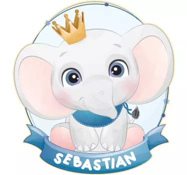 T-shirt bebé com design de elefante fofo - TenStickers