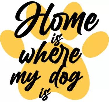 Casa é onde meu cão caçoa a camisa - TenStickers