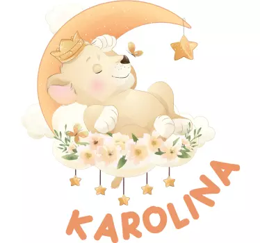 T-shirt bebé urso doce e sonolento - TenStickers