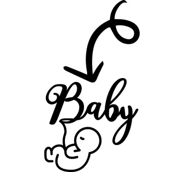 T-shirt bebé anúncio fofo - TenStickers