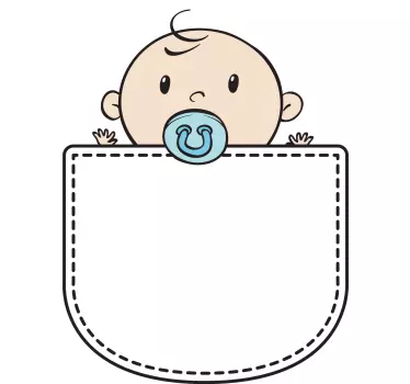 T-shirt bebé com bolso fofo - TenStickers