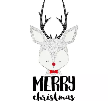 T-shirt natal alegria do rena fofo - TenStickers