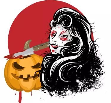 T-shirt halloween rainha do halloween assustadora - TenStickers