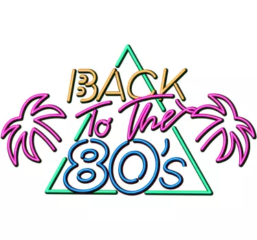 De volta à t-shirt com o logotipo dos anos 80 - TenStickers