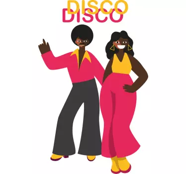 T-shirt vibes de disco retrô - TenStickers