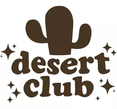 T-shirt vibes do clube do deserto - TenStickers